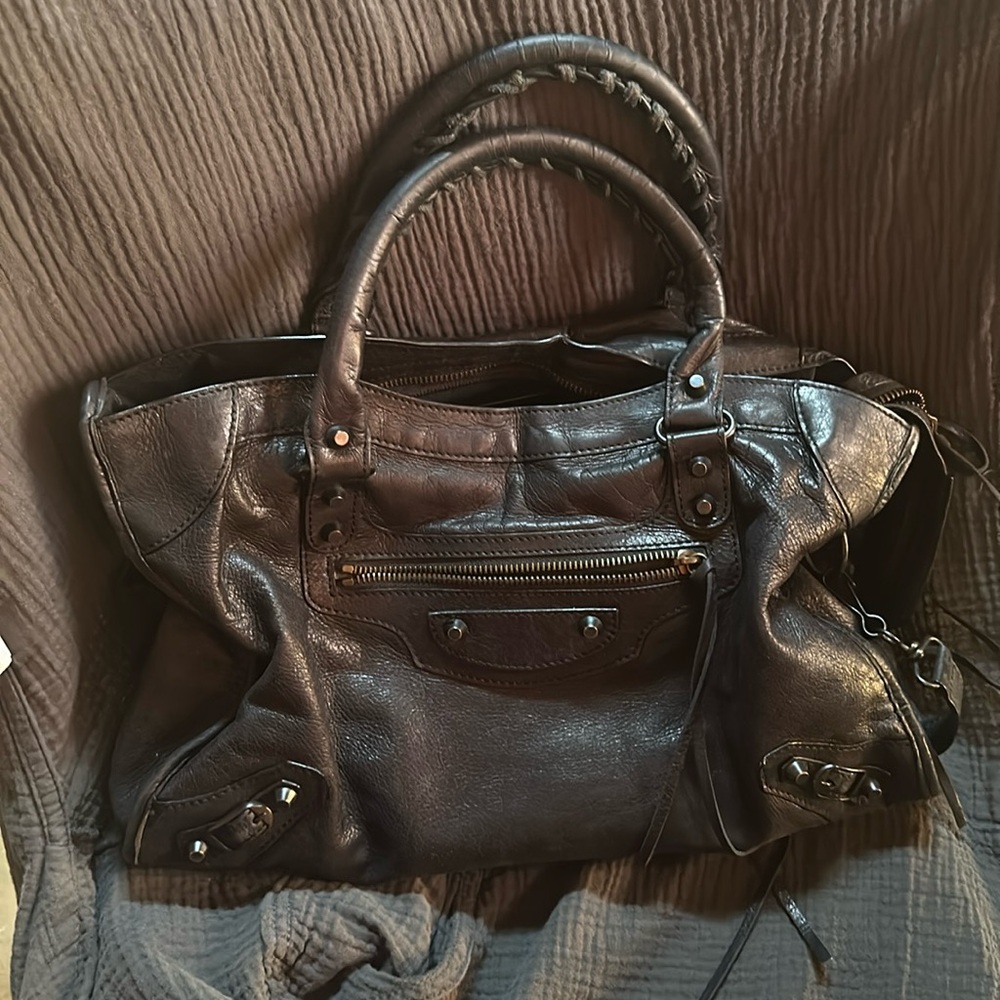 Balenciaga bag in BLACK LAMBSKIN LEATHER SOLD